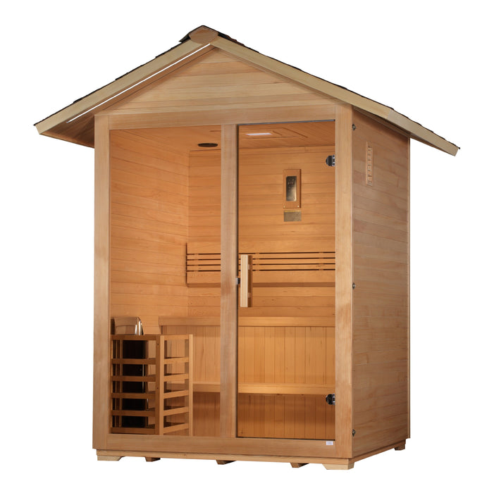Golden Designs "Arlberg" 3 Person Outdoor Traditional Sauna
