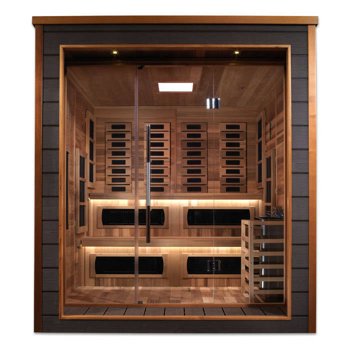 Golden Designs "Karlstad" 6 Person Full Spectrum PureTech™ Hybrid Outdoor Sauna
