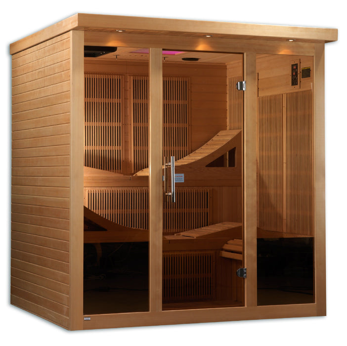 Golden Designs "Monaco" 6-person Indoor Infrared Sauna (GDI-6996-01)