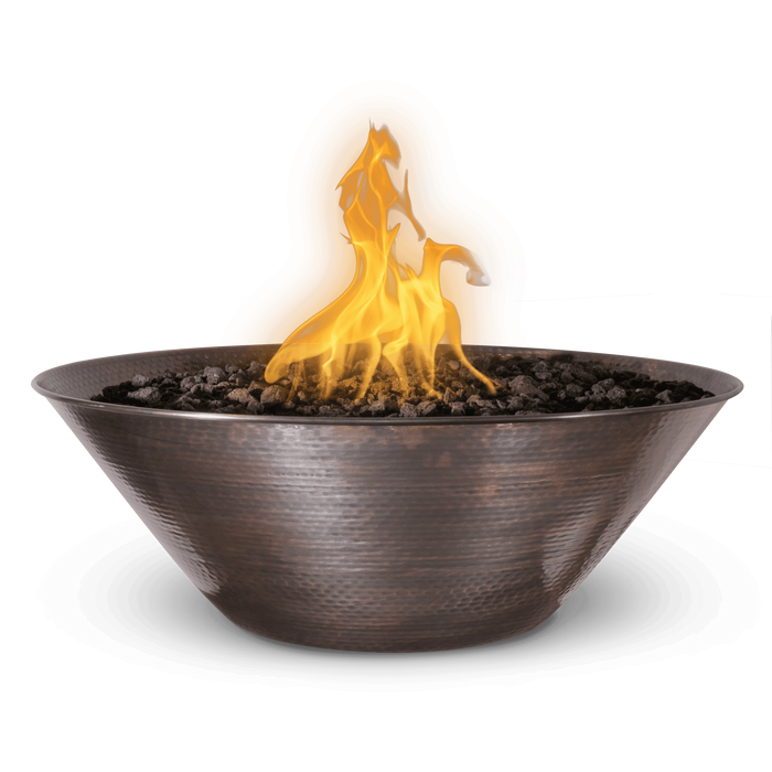 The Outdoor Plus Remi Fire Bowl Hammered Patina Copper 31"