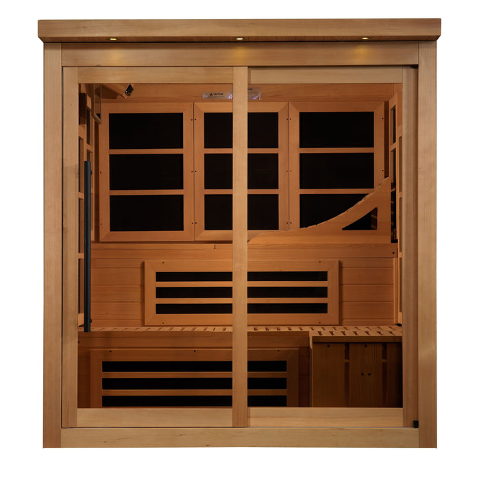 Golden Designs NEW MODEL "Monaco" 6-person Indoor Infrared Sauna (GDI-6996-02)