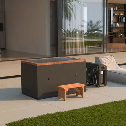 Luxury cold plunge tub for home wellness and relaxation