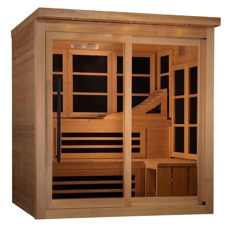 Golden Designs "Monaco Elite Edition" 6-person Indoor Infrared Sauna (GDI-6996-02)