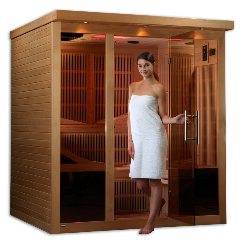Golden Designs "Monaco" 6-person Indoor Infrared Sauna (GDI-6996-01)