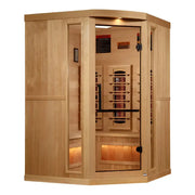golden designs gdi-8035-03 3 person infrared sauna exterior front view

interior canadian hemlock bench and salt bar golden designs 3 person infrared sauna

infrared heating panels inside golden designs gdi-8035-03 near zero emf

chromotherapy lighting and tempered glass door golden designs 3 person infrared sauna with salt bar