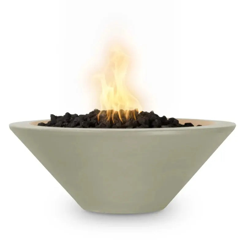 The Outdoor Plus 36” Cazo Round Concrete Fire Bowl outdoor fire feature

36 inch Cazo round concrete fire bowl with active flame

Close-up of concrete texture on The Outdoor Plus 36 Cazo fire bowl

Outdoor patio with The Outdoor Plus 36 Cazo round concrete fire bowl