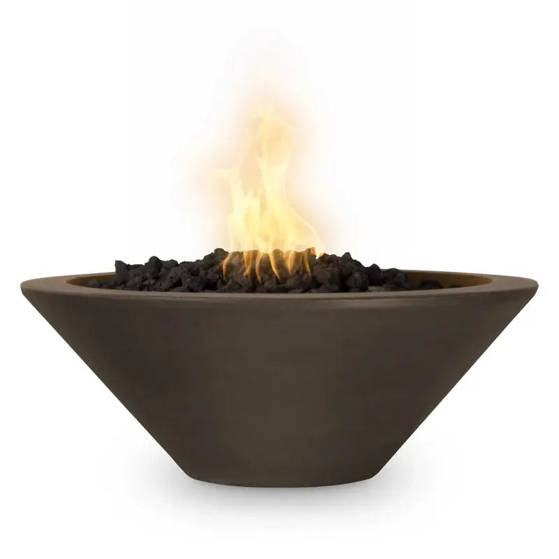 The Outdoor Plus 36” Cazo Round Concrete Fire Bowl outdoor fire feature

36 inch Cazo round concrete fire bowl with active flame

Close-up of concrete texture on The Outdoor Plus 36 Cazo fire bowl

Outdoor patio with The Outdoor Plus 36 Cazo round concrete fire bowl