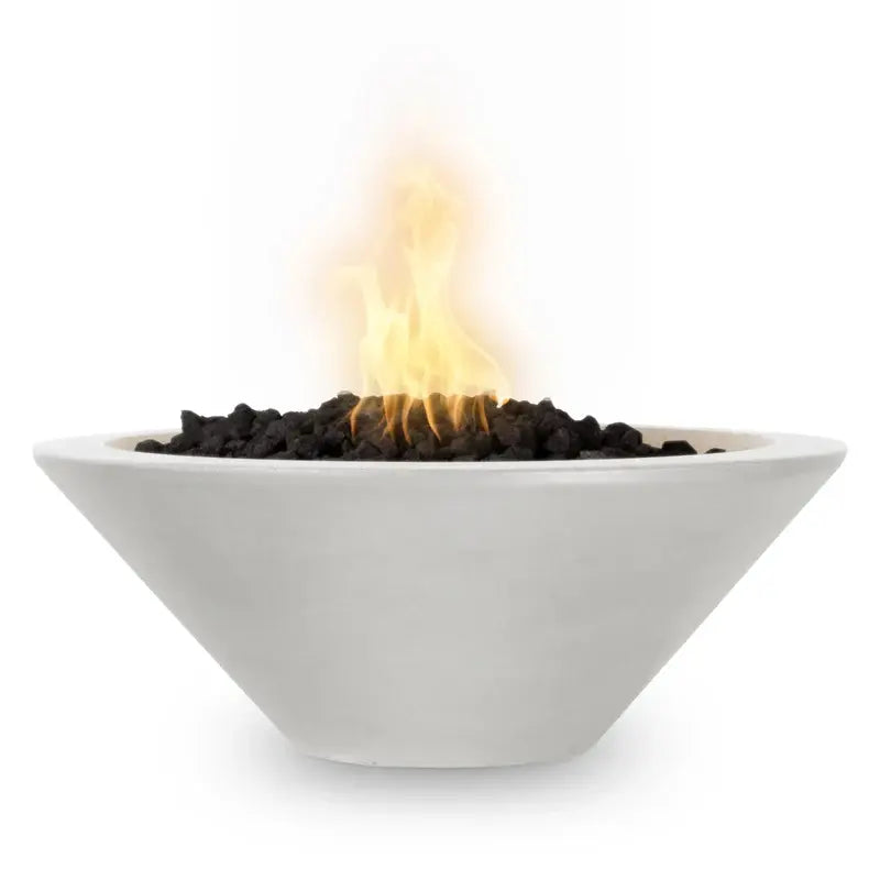 The Outdoor Plus 31” Cazo Round Concrete Fire Bowl outdoor fire feature

31 inch Cazo round concrete fire bowl with active flame

Close-up of concrete texture on The Outdoor Plus 31 Cazo fire bowl

Outdoor patio with The Outdoor Plus 31 Cazo round concrete fire bowl