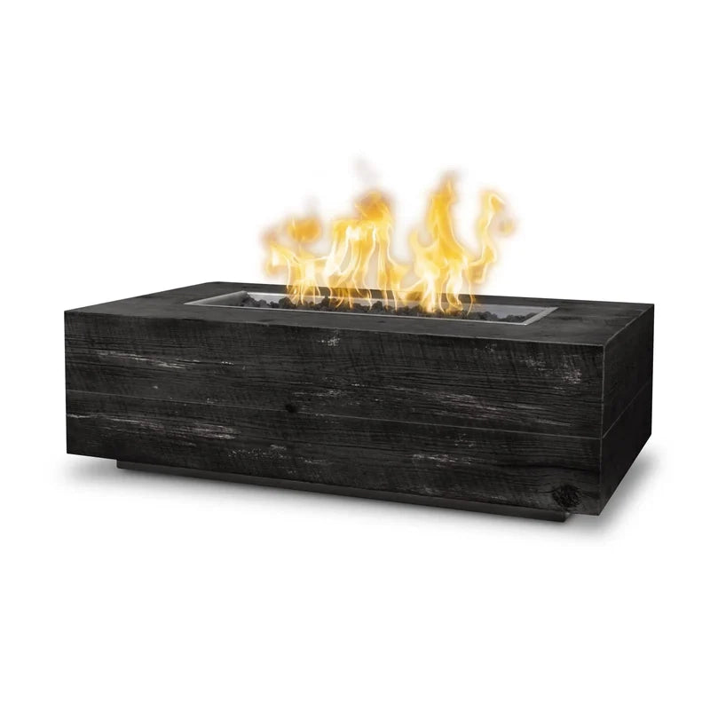 The Outdoor Plus Coronado Fire Pit in GFRC Wood Grain finish

Coronado wood grain concrete fire pit with active flame

Close-up of GFRC wood grain texture on Coronado fire pit

Outdoor Plus Coronado rectangular fire pit in modern patio setting