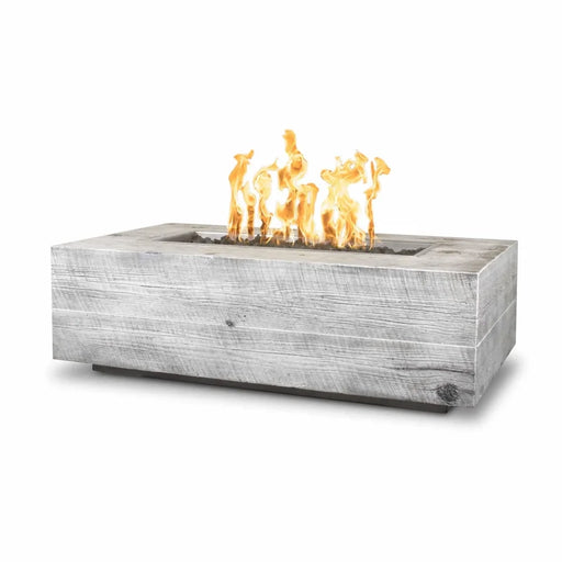 The Outdoor Plus Coronado Fire Pit in GFRC Wood Grain finish

Coronado wood grain concrete fire pit with active flame

Close-up of GFRC wood grain texture on Coronado fire pit

Outdoor Plus Coronado rectangular fire pit in modern patio setting
