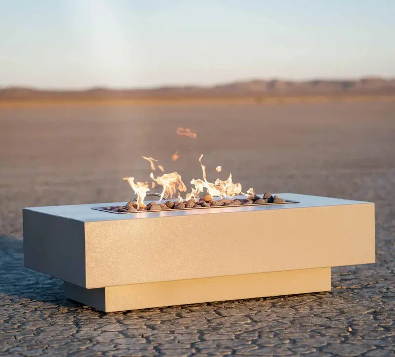The Outdoor Plus Coronado Fire Pit in powder-coated steel outdoor fire table

Coronado rectangular fire pit with durable powder-coated steel finish

Powder-coated steel Coronado fire pit with active flame and lava rock

Outdoor patio Coronado fire pit by The Outdoor Plus in steel