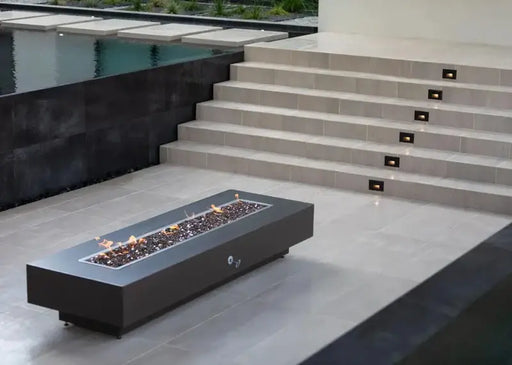 The Outdoor Plus Coronado Fire Pit in powder-coated steel outdoor fire table

Coronado rectangular fire pit with durable powder-coated steel finish

Powder-coated steel Coronado fire pit with active flame and lava rock

Outdoor patio Coronado fire pit by The Outdoor Plus in steel