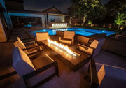 The Outdoor Plus Coronado Fire Pit in powder-coated steel outdoor fire table

Coronado rectangular fire pit with durable powder-coated steel finish

Powder-coated steel Coronado fire pit with active flame and lava rock

Outdoor patio Coronado fire pit by The Outdoor Plus in steel