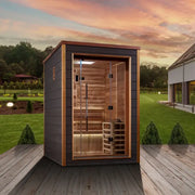 golden designs narvik 2 person indoor outdoor sauna front view

interior canadian red cedar golden designs narvik 2 person sauna seating two

6kw traditional stove golden designs narvik 2 person sauna electrical requirements

tempered glass door golden designs narvik 2 person indoor outdoor sauna exterior finish