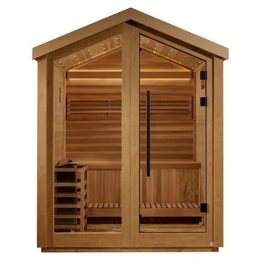 golden designs savonlinna 3 person outdoor traditional sauna front view

interior canadian red cedar golden designs savonlinna sauna seating three

8kw traditional stove golden designs savonlinna 3 person outdoor sauna electrical 240v 40amp

galaxy star color-therapy ceiling lighting golden designs savonlinna sauna exterior detail