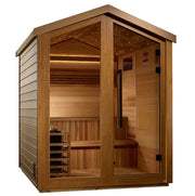 golden designs loviisa 3 person hybrid outdoor sauna front view

interior canadian red cedar golden designs loviisa hybrid sauna seating three

infrared panels and traditional stove golden designs loviisa sauna

galaxy star ceiling lighting golden designs loviisa outdoor hybrid sauna