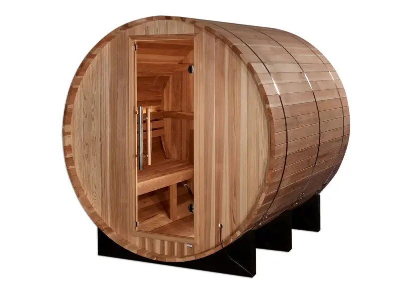 golden designs arosa 4 person barrel outdoor sauna front view

golden designs arosa barrel sauna cedar wood interior seating for four

4 person barrel sauna golden designs arosa outdoor wellness backyard

tempered glass door golden designs arosa 4 person barrel traditional sauna