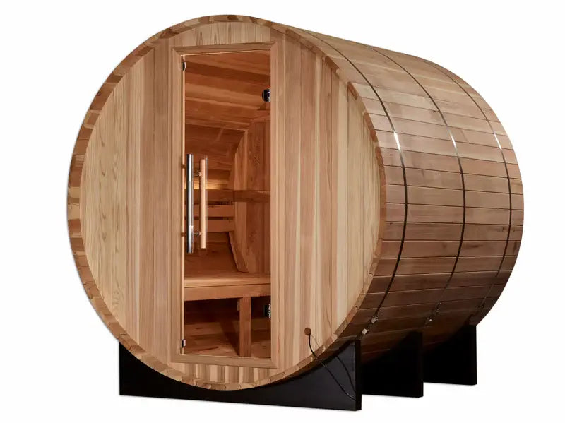 Golden Designs Arosa Barrel Sauna - Thumbnail 4