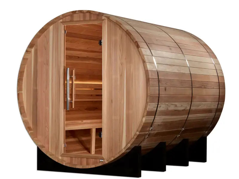 golden designs klosters 6 person barrel outdoor traditional sauna front view

interior pacific cedar wood golden designs klosters sauna seating six

8kw traditional stove golden designs klosters 6 person outdoor sauna electric requirements 240v 40amp

bronze privacy tempered glass door golden designs klosters 6 person barrel sauna exterior