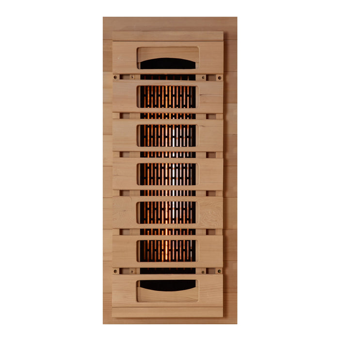 Golden Designs Reserve Edition 2 Person Indoor Full Spectrum Sauna w/ Himalayan Salt Bar (GDI-8020-03)