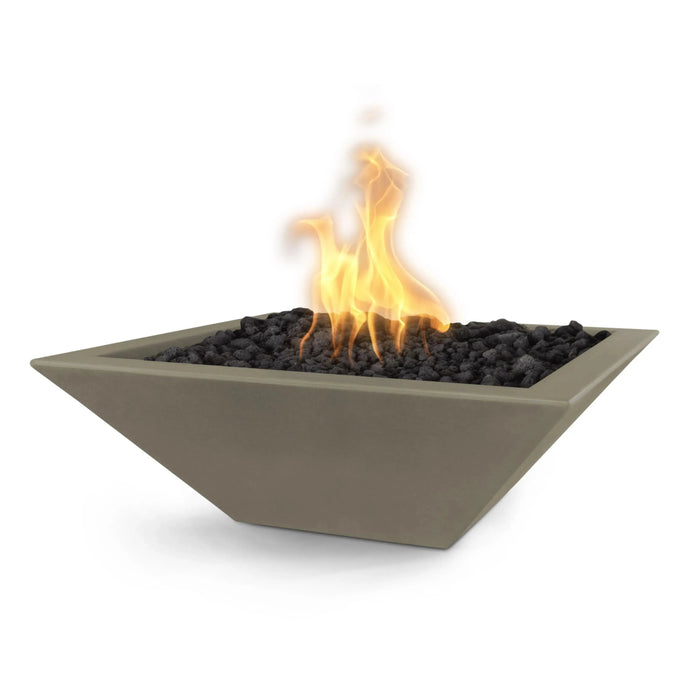 The Outdoor Plus 30" Maya Square Concrete Fire Bowl