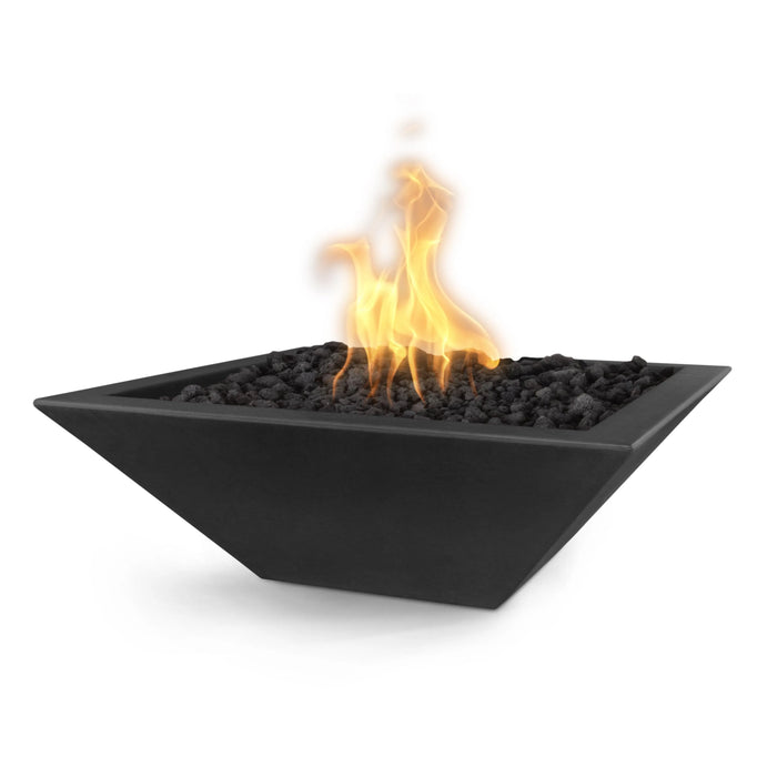 The Outdoor Plus 30" Maya Square Concrete Fire Bowl