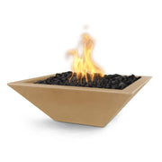 The Outdoor Plus 30” Maya Square Concrete Fire Bowl outdoor fire feature

30 inch Maya square concrete fire bowl with active flame

Close-up of concrete texture on The Outdoor Plus Maya fire bowl

Outdoor patio with The Outdoor Plus 30 Maya square concrete fire bowl