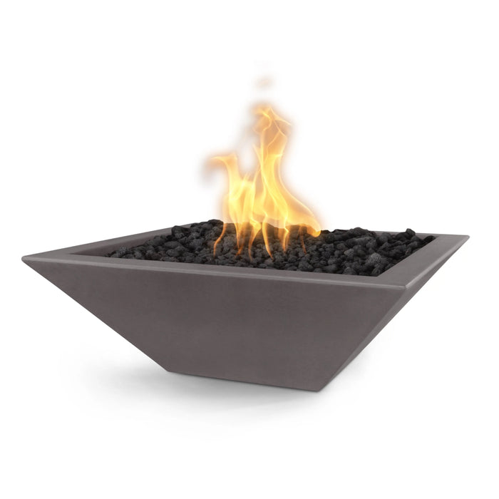 The Outdoor Plus 30" Maya Square Concrete Fire Bowl