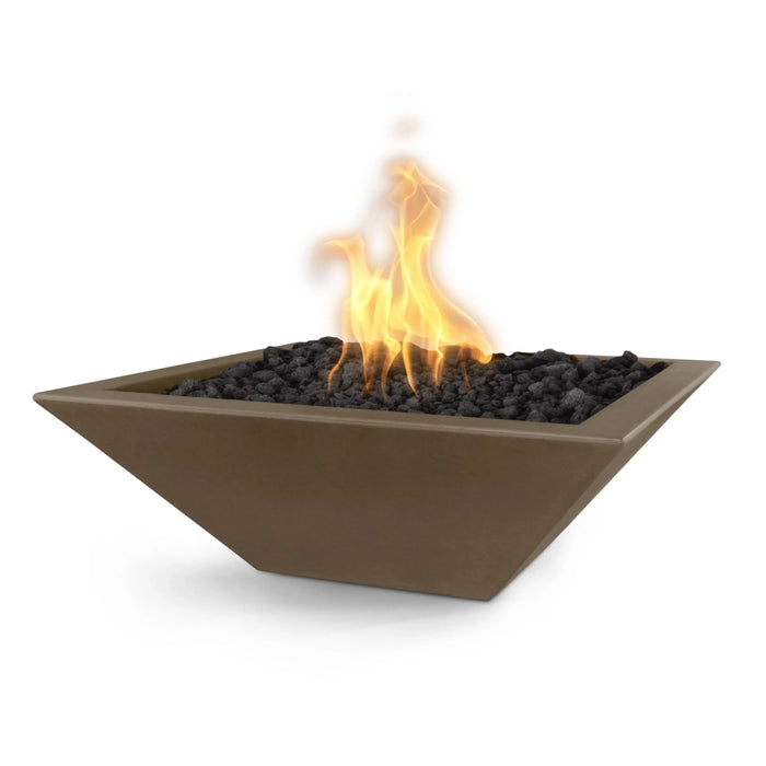 The Outdoor Plus 30" Maya Square Concrete Fire Bowl