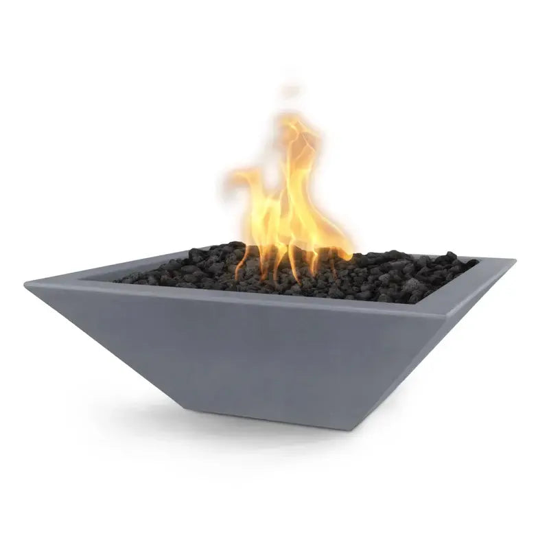 The Outdoor Plus Maya Square Concrete Fire Bowl outdoor fire feature

Maya square concrete fire bowl with active flame

Close-up of concrete texture on The Outdoor Plus Maya fire bowl

Outdoor patio with The Outdoor Plus Maya square concrete fire bowl