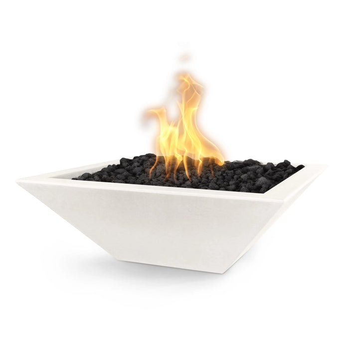 The Outdoor Plus 30" Maya Square Concrete Fire Bowl