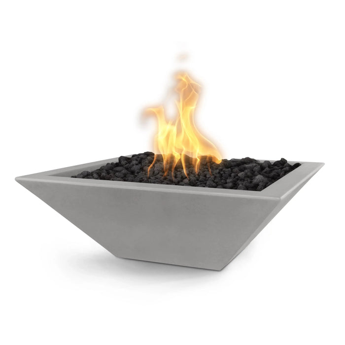 The Outdoor Plus 30" Maya Square Concrete Fire Bowl