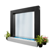 the outdoor plus paradise falls water curtain metal powder coat exterior view

the outdoor plus paradise falls outdoor water curtain patio feature

the outdoor plus paradise falls water curtain wall moving water detail

the outdoor plus paradise falls powder coat garden water feature close-up