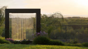 the outdoor plus paradise falls water curtain metal powder coat exterior view

the outdoor plus paradise falls outdoor water curtain patio feature

the outdoor plus paradise falls water curtain wall moving water detail

the outdoor plus paradise falls powder coat garden water feature close-up