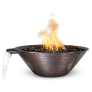 the outdoor plus remi 31 inch copper fire and water bowl exterior view

the outdoor plus remi hammered copper bowl fire and water feature night flame

the outdoor plus remi copper fire water bowl patio setup with water spillway

the outdoor plus remi copper fire water bowl stainless steel burner close-up