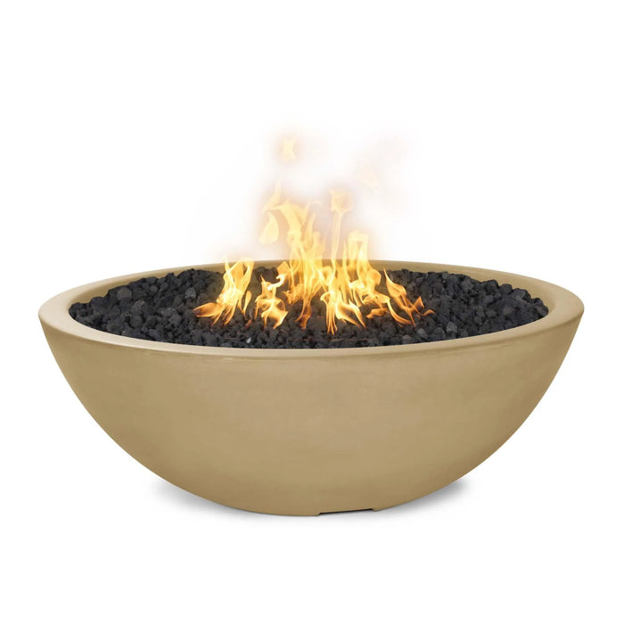 The Outdoor Plus Sedona Round Concrete Fire Pit - Narrow Ledge