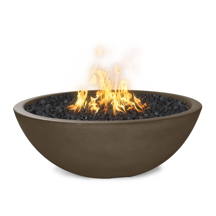 The Outdoor Plus Sedona Round Concrete Fire Pit - Narrow Ledge