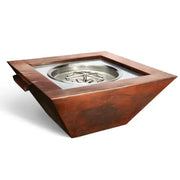 hpc fire sierra copper fire and water bowl exterior view

hpc fire sierra hammered copper bowl fire and water feature lit at night

hpc fire sierra fire and water bowl patio setup with flame and water spillway

hpc fire sierra copper fire bowl stainless steel burner close-up