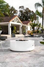 The Outdoor Plus Unity Round Fire Pit in powder-coated steel finish

Unity Round Fire Pit outdoor centerpiece with active flame

Close-up of powder-coated steel texture on Unity fire pit

Outdoor Plus Unity round fire pit on patio setting
