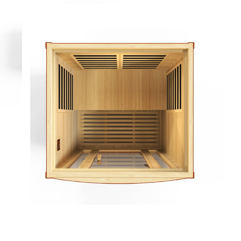 Golden Designs "San Marino Elite Edition" 2 person Indoor Ultra Low EMF Infrared Sauna (DYN-6206-01 Elite)