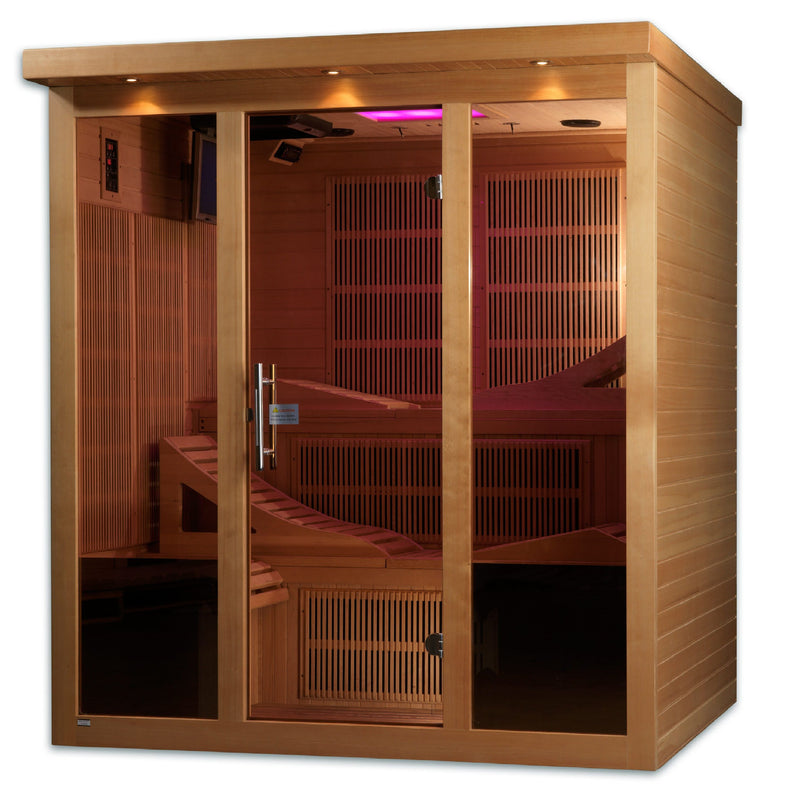 Golden Designs "Monaco" 6-person Indoor Infrared Sauna (GDI-6996-01)