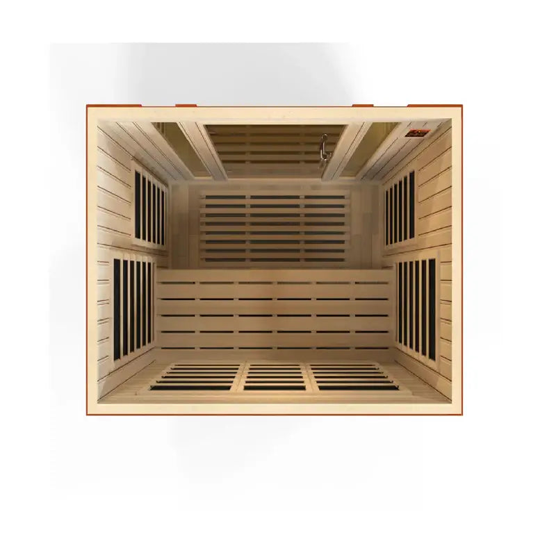 Golden Designs Bellagio 3-Person Low-EMF Infrared Sauna – Indoor FAR-IR ...