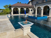 The Outdoor Plus 30” Maya Square Concrete Fire Bowl outdoor fire feature

30 inch Maya square concrete fire bowl with active flame

Close-up of concrete texture on The Outdoor Plus Maya fire bowl

Outdoor patio with The Outdoor Plus 30 Maya square concrete fire bowl