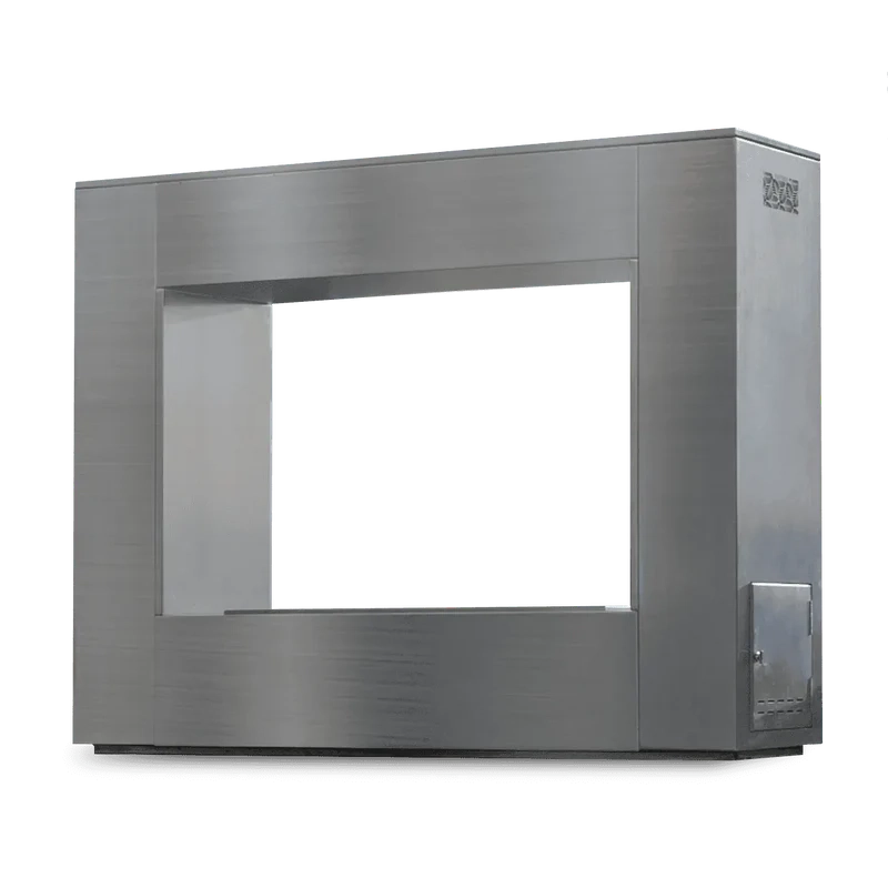 the outdoor plus williams fireplace metal firebox exterior view

the outdoor plus williams fireplace patio fireplace lit at night

the outdoor plus williams fireplace powder-coated steel firebox front detail

the outdoor plus williams fireplace outdoor fire feature stainless fire pan