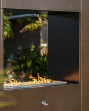 the outdoor plus williams fireplace metal firebox exterior view

the outdoor plus williams fireplace patio fireplace lit at night

the outdoor plus williams fireplace powder-coated steel firebox front detail

the outdoor plus williams fireplace outdoor fire feature stainless fire pan